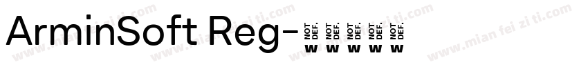 ArminSoft Reg字体转换